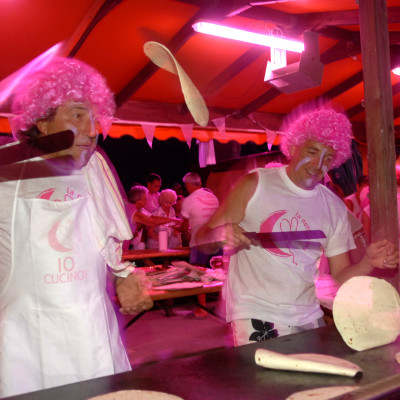 notte rosa persone piadina