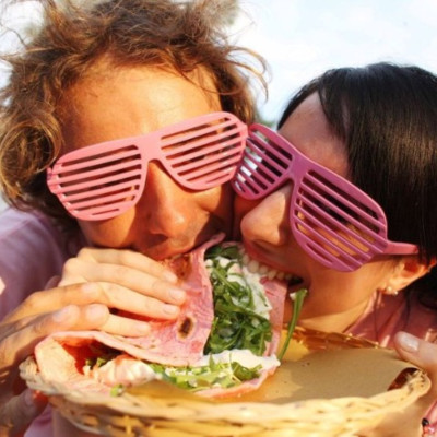 Piadina in rosa foto di sconosciuto